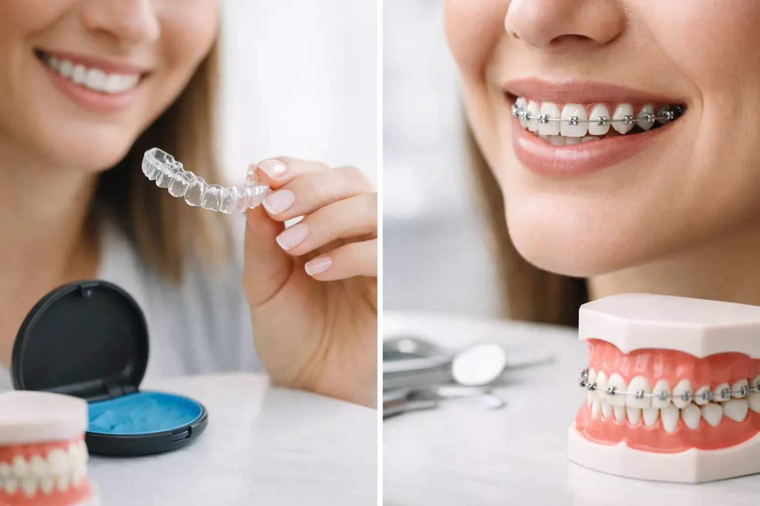 Invisalign vs Braces for Adults